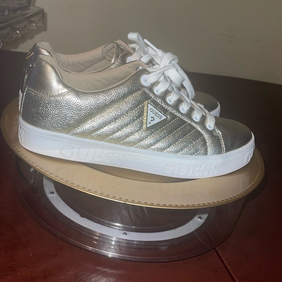 Guess Gold Metallic Sneakers - Picture 1 of 16